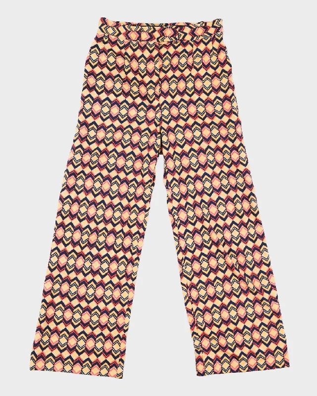 Vintage Bright Patterned Trousers - S