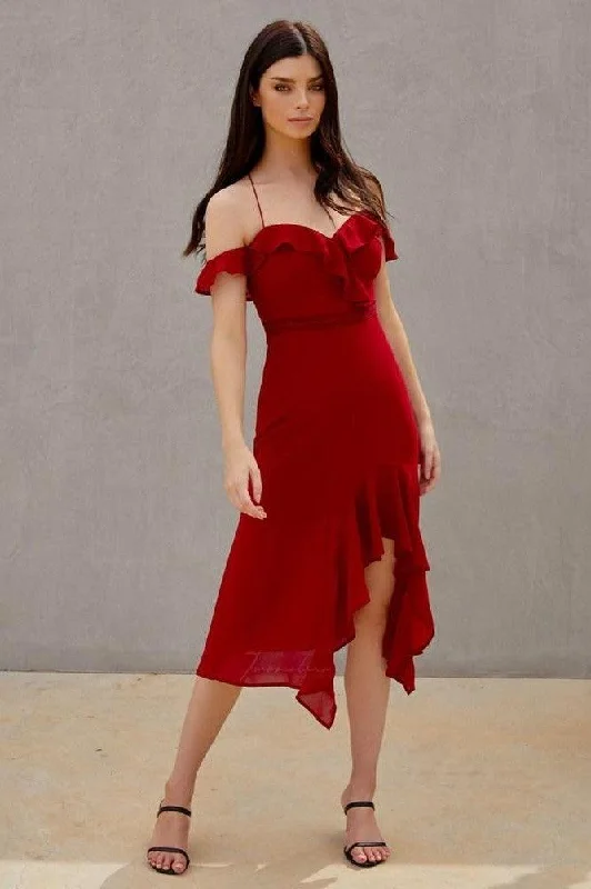 Alana Dress - Red