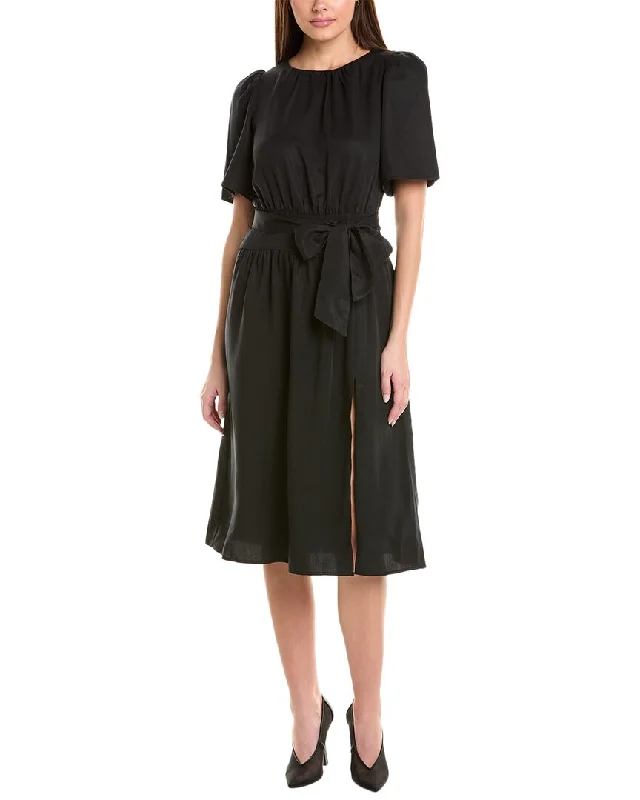 Nation Ltd Kayla Short Bell Sleeve Midi Dress