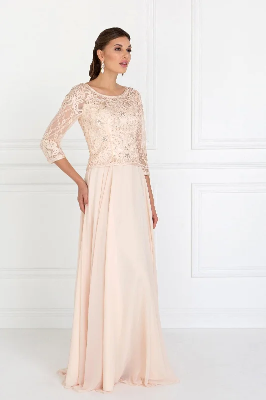 Mother of the Bride Long Sleeve Dress