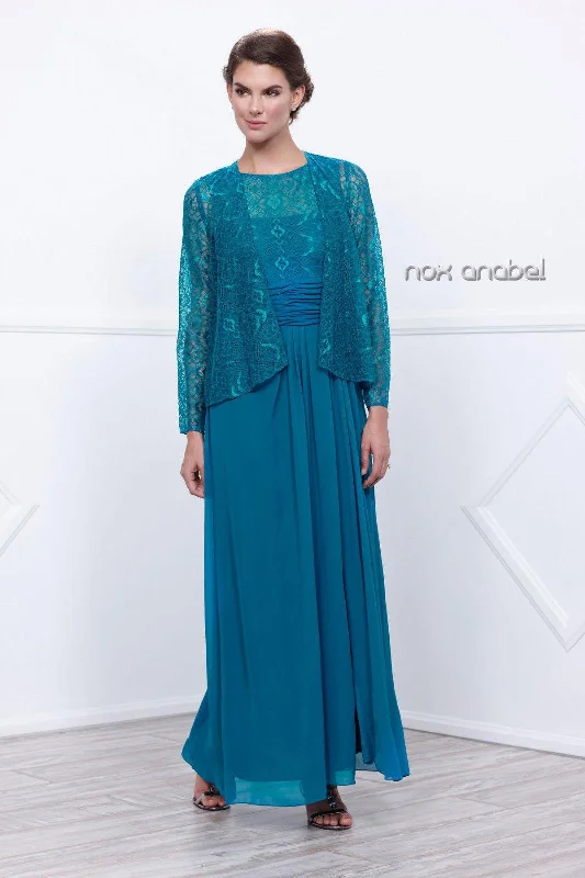 Long Mother of the Bride Formal Dress with Jacket