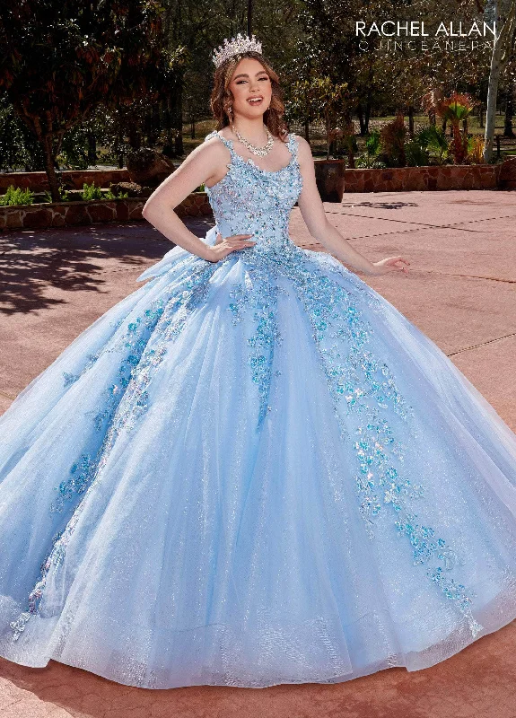 Rachel Allan RQ2172 - Butterfly Appliqued Scoop Ballgown