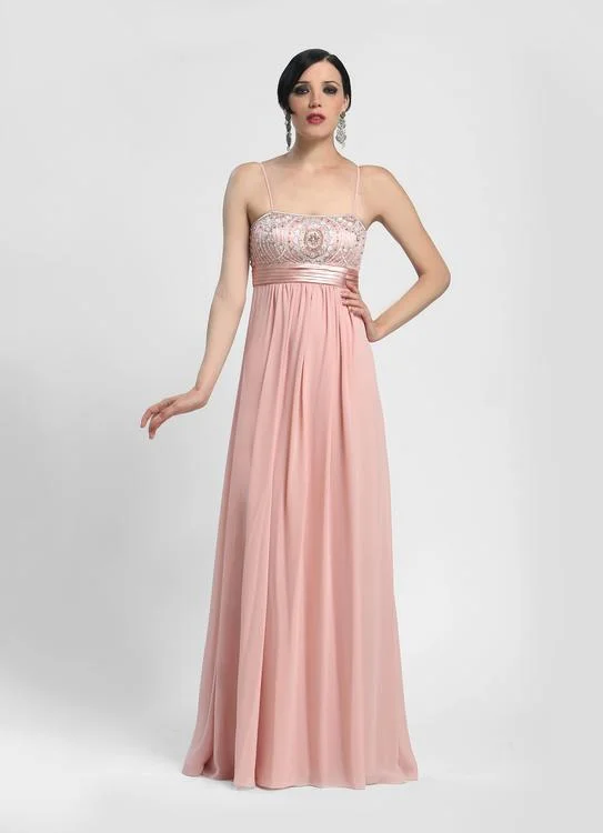 Sue Wong - N4170 Spaghetti Straps Embellished A-line Gown