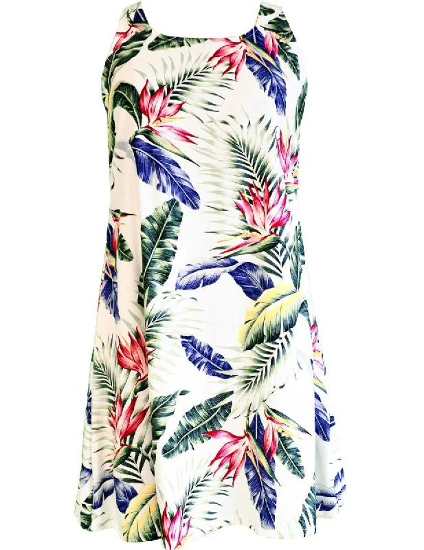 A-Line Back Cutout Dress Birds of Paradise