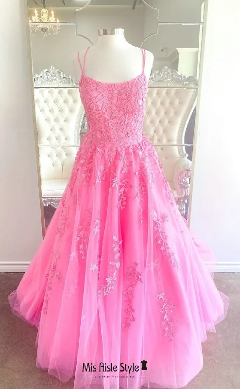 Ball Gown Hot Pink Prom Dress