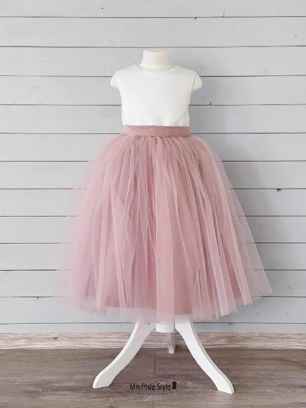 Blush Pink Flower Girl Dress