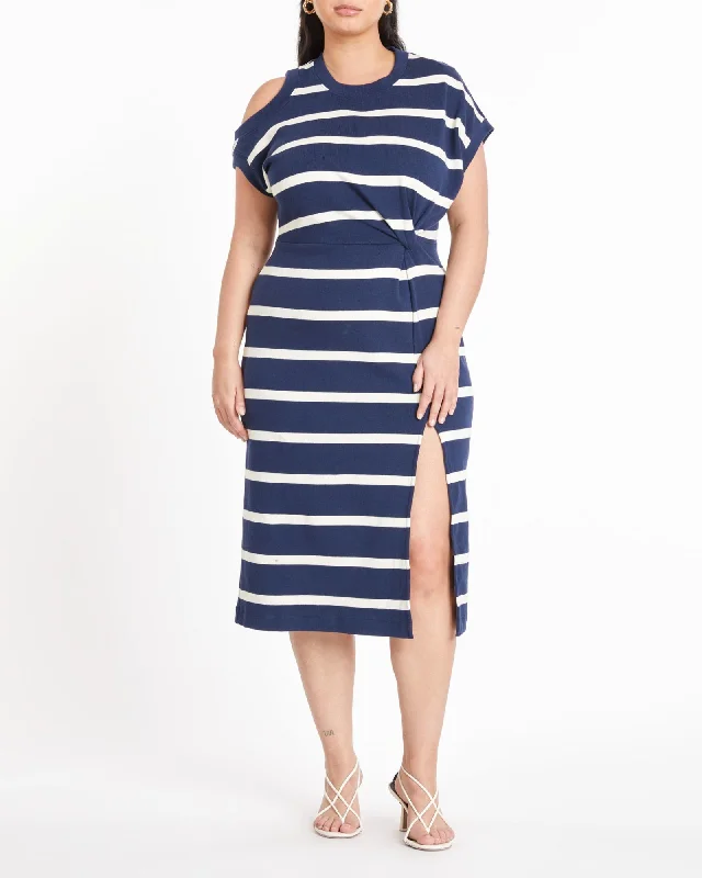 Charlie Dress | MARITIME BLUE/CREAM