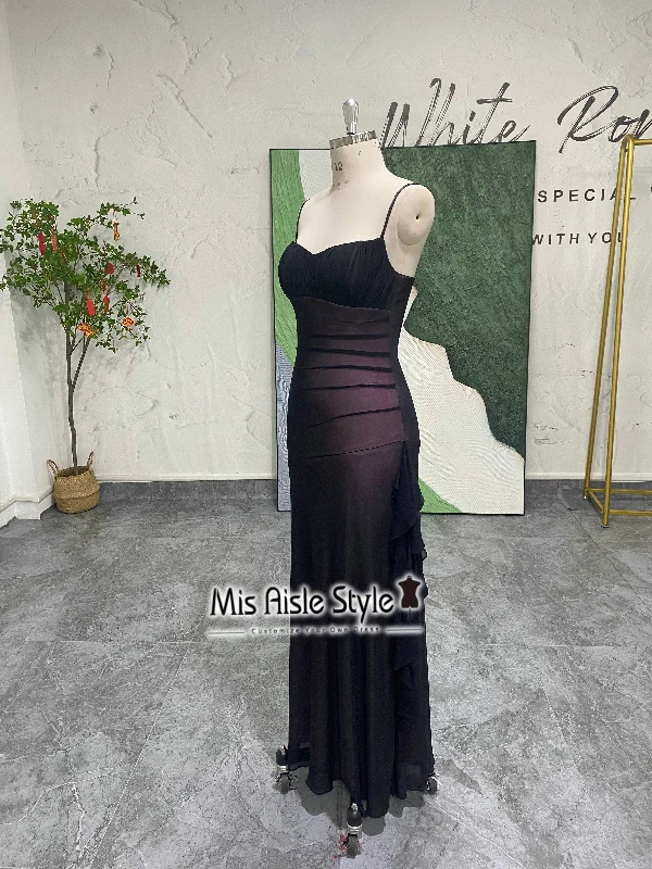 Fit and Flare Slit Vintage Prom Dress