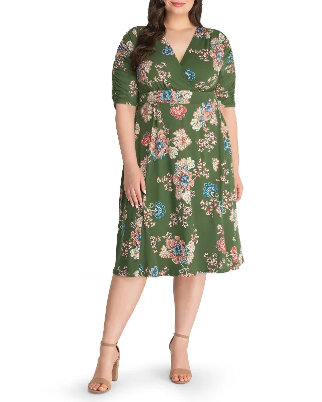 Gabriella Dress | OLIVE FLORAL PRINT