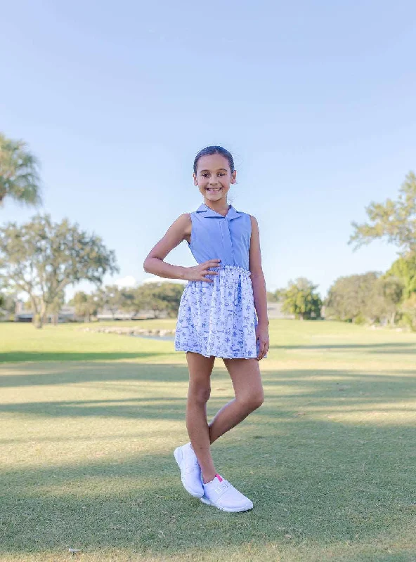 Girls Darby Golf & Tennis Dress - Club Life Peri