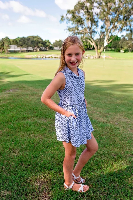 Girls Darby Golf & Tennis Dress - Gimme Sugar Navy