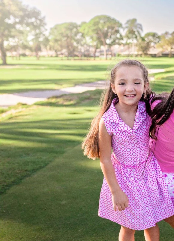 Girls Darby Golf & Tennis Dress- Gimme Sugar Pink