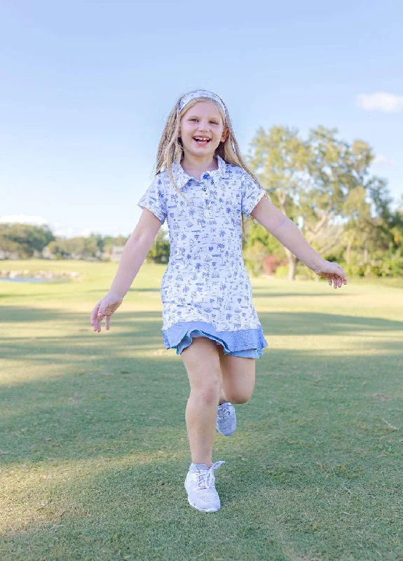 Girls Delaney Golf & Tennis Dress - Club Life Peri