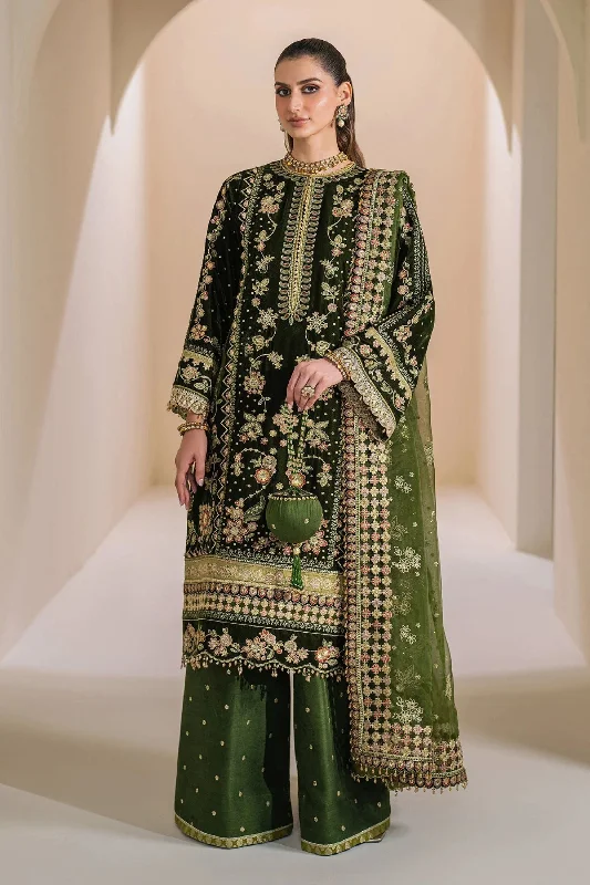 Green Velvet Pakistani Suit