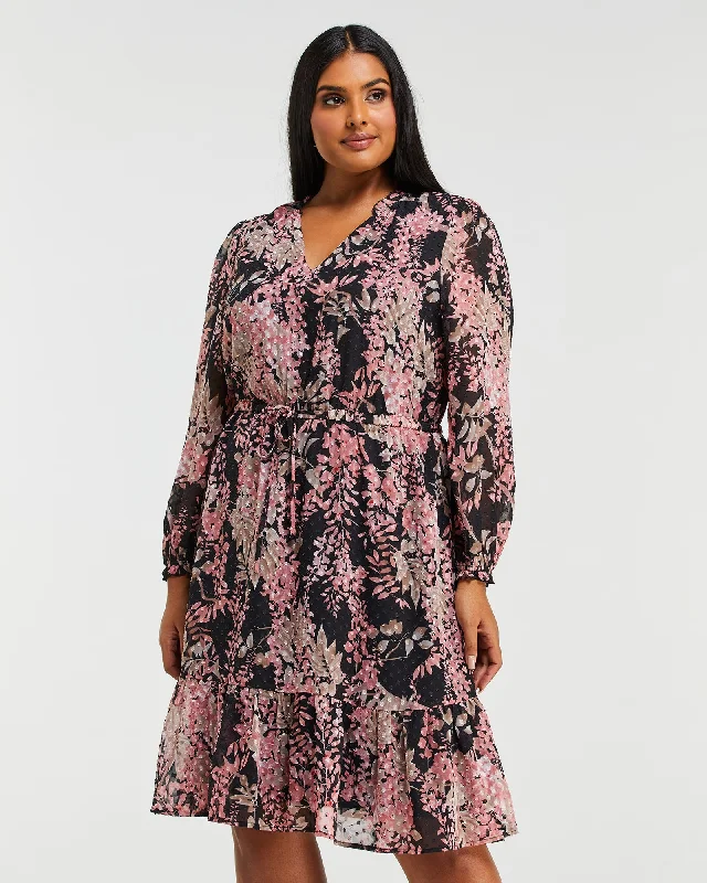 Harlequin Blooms Dress | Print