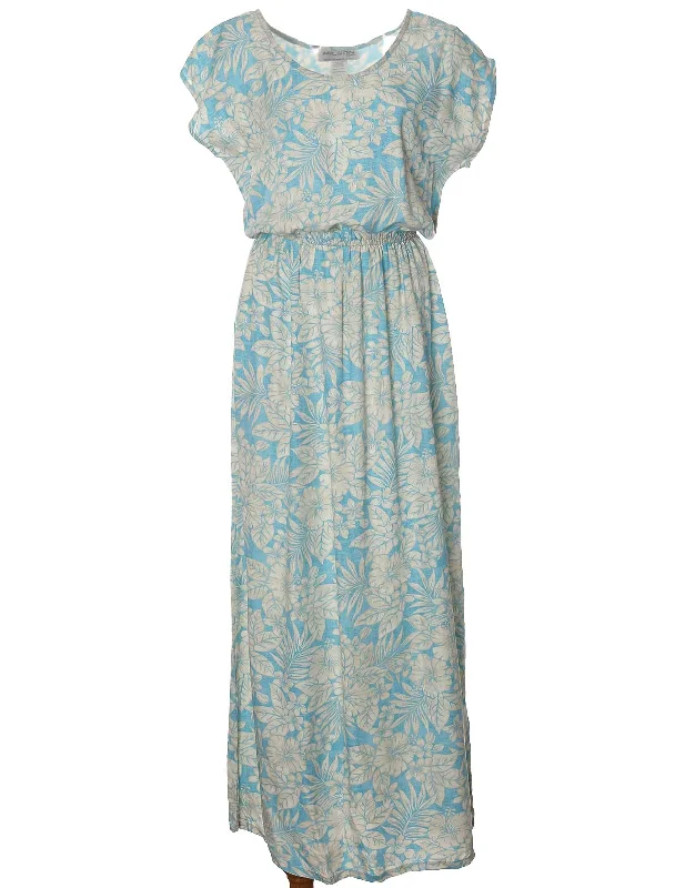 Kohala Forest Full Length Dress Cap Sleeves