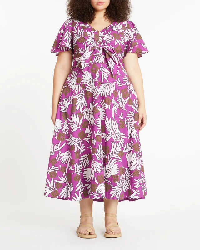 Lonna Dress | BOYSENBERRY/CHALK MULTI