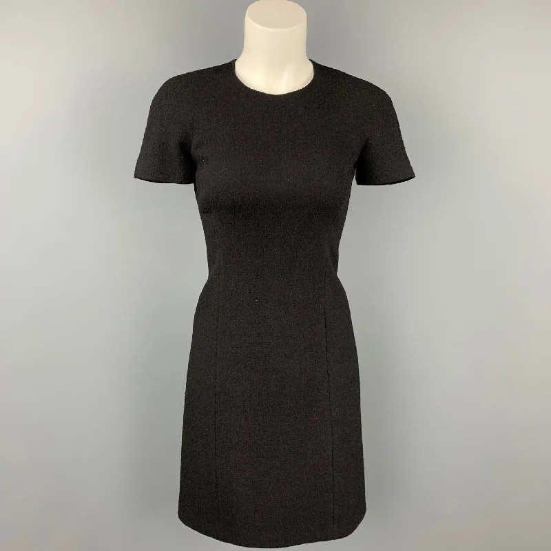 MICHAEL KORS Size 0 Black Crepe Shift Dress