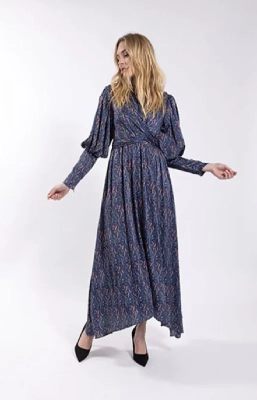 PAISLEY WRAP DRESS