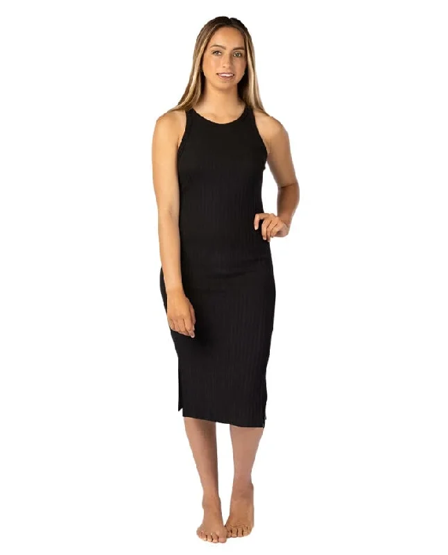 RIP CURL Women's Premium Rib Racer Dress Black