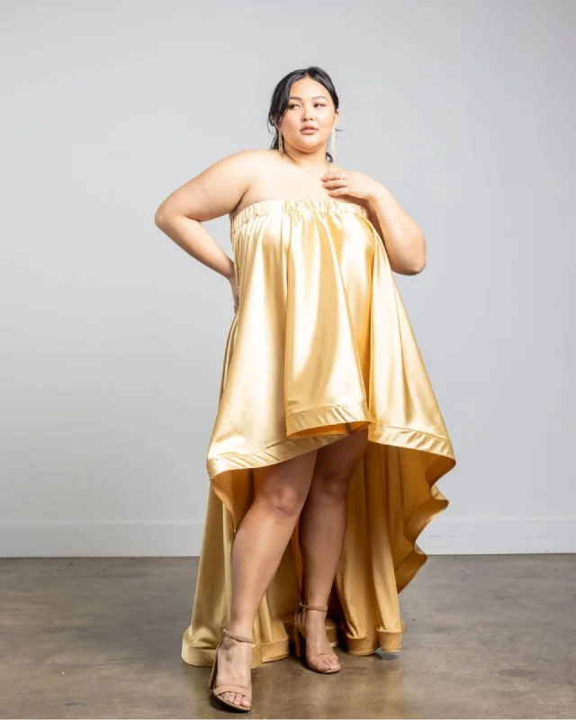 Selene Dress Petite | Gold