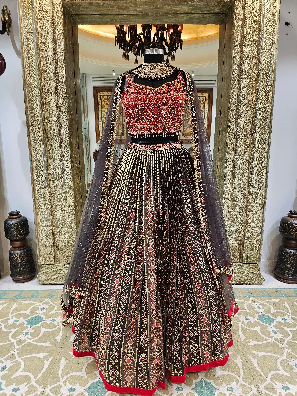 Stylish Lehenga Choli with Hand Embroidery