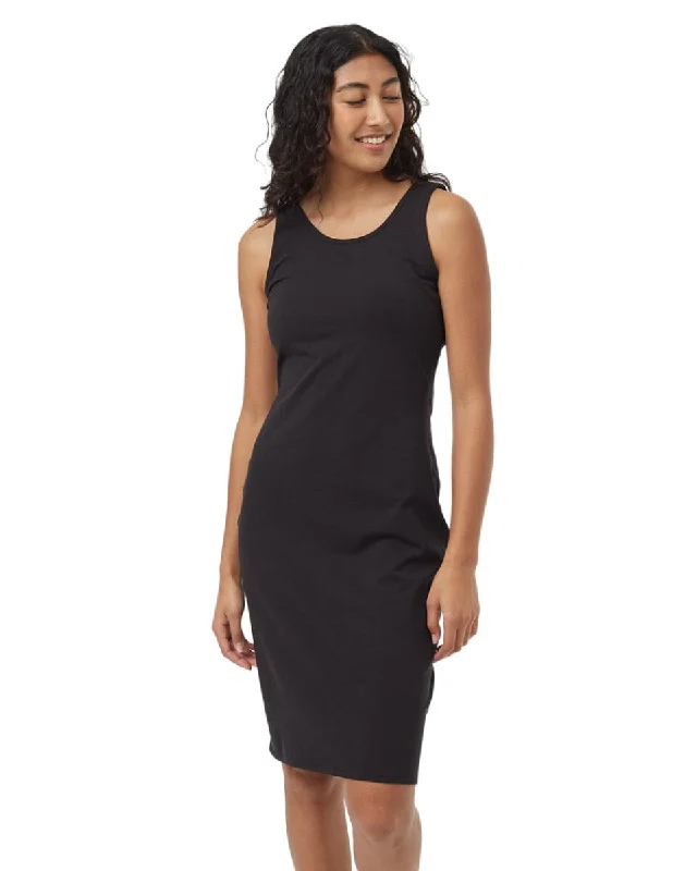 TENTREE Women's Twist Back Dress Meteorite Black