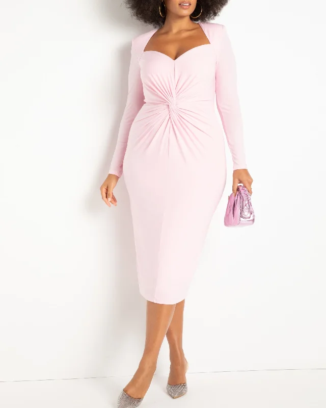 Twisted Bodice Fitted Dress | Sweet Dreams