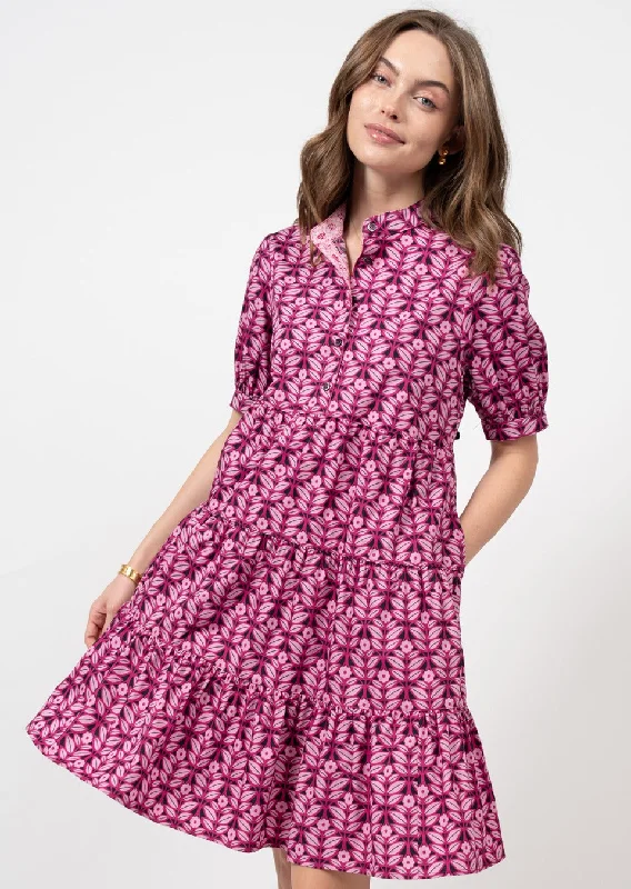 Floral Impressions Dress (Plum)