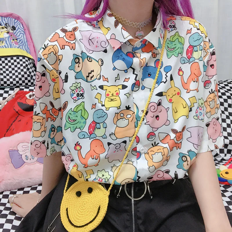 Cute cartoon short sleeve shirt YV43720