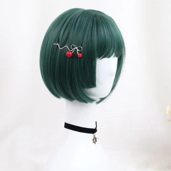 Cute Polaris Green Short Wig yv42478