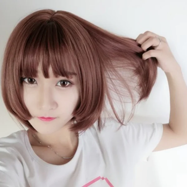 Cute wave head short wig YV42006