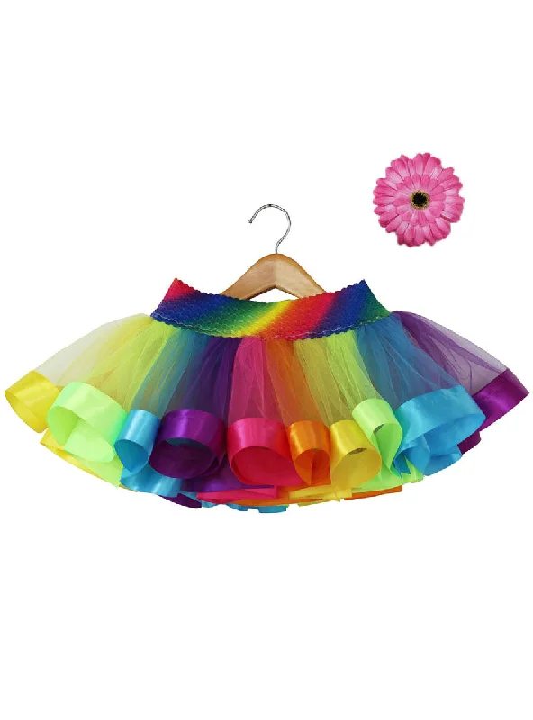 Girl Skirt Baby Kids Skirt Short Rainbow Skirt