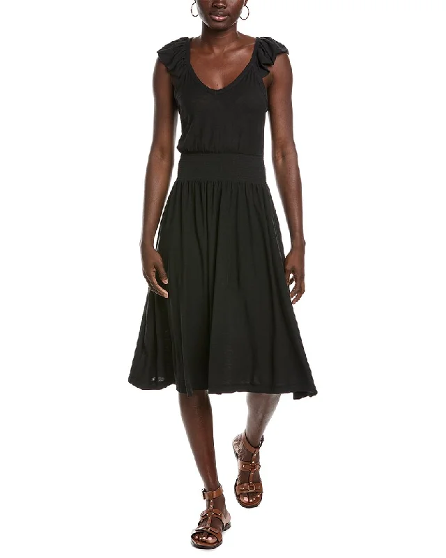 Nation LTD Mina Ruffled Midi Dress