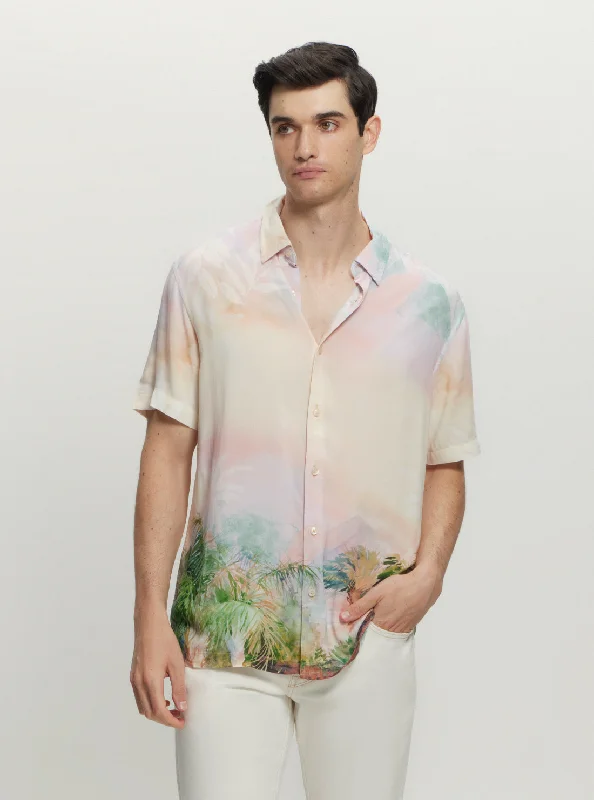 Eco Palm Print Shirt