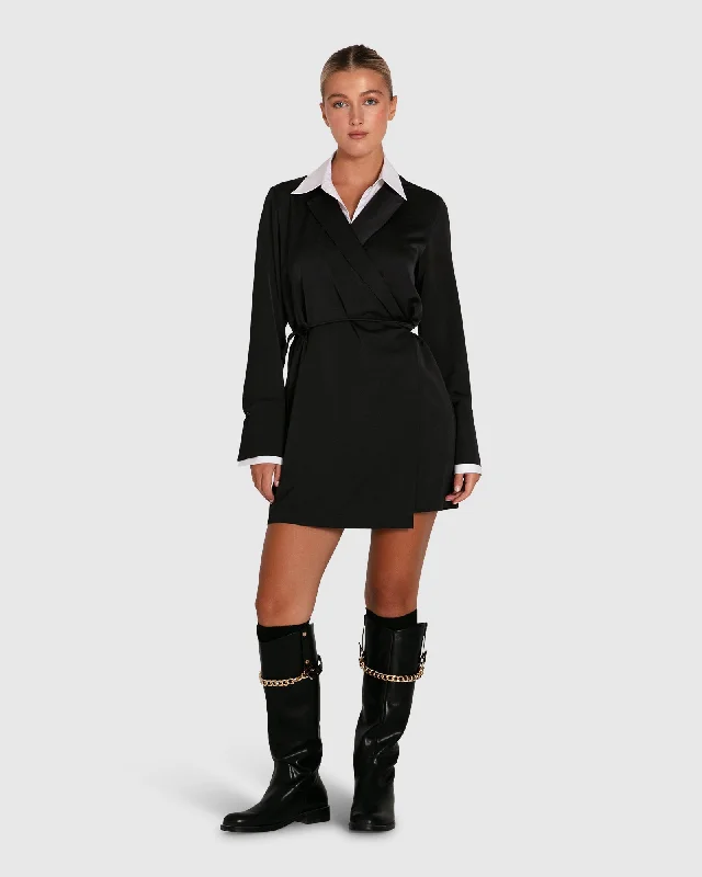 Make Me Feel Layered Shirt Dress